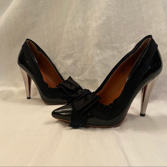 LANVIN x H&M patent leather pumps with bow - Picture 2 of 11